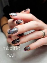 ミコリエネイル(micorie nail)/シックな大人ラメワンカラー♪