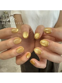 ネオン(Ne.)/yellow magnet nail