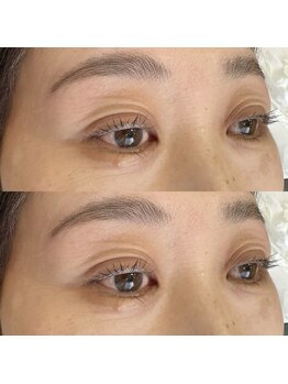 ヘアーウニール アイ(Hair Unir eye)/【50代前半】まつげと眉毛パーマ