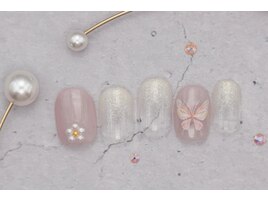 5000円　花　パール　バタフライ