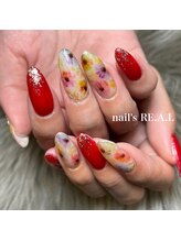 ネイルズリアル(nail's REAL)/インクフラワーネイル
