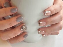 ネイルメゾン 池袋店(NAIL MAISON)/シンプルホロリボン¥8050