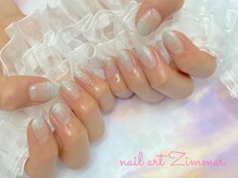 ネイルアート ジマー/ラメグラデーション/パラジェル