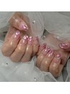 ピンクシェルネイル