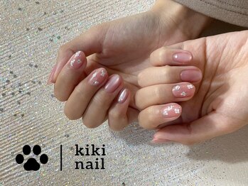 キキネイル 二子玉川(kikinail)/5.6月定額A /ホロフラワーネイル