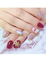 ミニョン(Minyon)/クリスマスネイル/キティちゃん