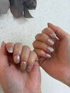キラキラネイル×ジェルネイル