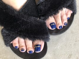 秋のフットネイル