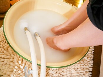 ヨサパーク シャンティ 恵比寿(YOSA PARK SHANTI)/4 まずは水素足浴でデトックス