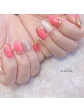 ネイルバイサクラ NAIL BY SAKULA/ピンクジュエリーネイル