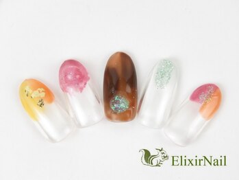 エリクサーネイル 神田(Elixir Nail)/シンプル/クーポン使用