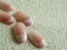 エアブラシ美フォルムフレンチ【オフィスネイルにも♪ナチュラル綺麗】￥9300