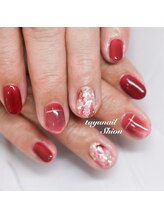 たゆ ネイル(たゆnail)/マグネットボルドーネイル