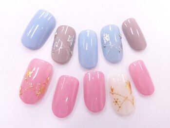 ネイルサロンクイール 宇都宮店(NAIL SALON QUILL)/ワンカラー+オーナメント