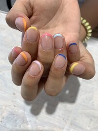 カラフル細フレンチ