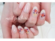 ネイルパキラ(nail pachira)/変わらず人気☆押し花ネイル