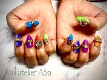 アーザ 吉祥寺(ASa)/夏カラー&リングネイル