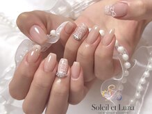 ソレイユ エ ルナ(Soleil et Luna)/冬ガーリーネイル♪