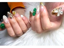 ルイシンデレラ×バニラ(LOUISCINDERELLA×vanilla)/《持込design》成人式ネイル