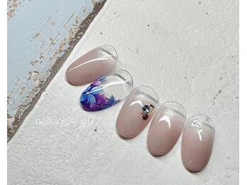 ネイルサロン アージュ(Nail Salon A jyu)/紫陽花ネイル
