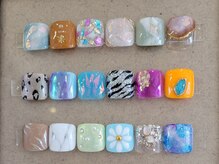 ホワイトジム(White Gym)/フット親指アートサンプル【1】