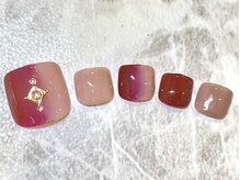 ネイルサロン ラポール 新札幌店/フット）定額19◆縦グラデ