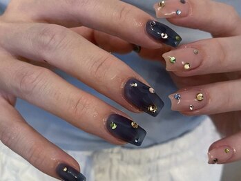 アイネイルズ 天神今泉店(I-nails)/【misa.s】ちぐはぐストーン