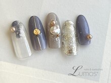 ルーモス 桜川店(Lumos)/淡色ネイビー淡水パール