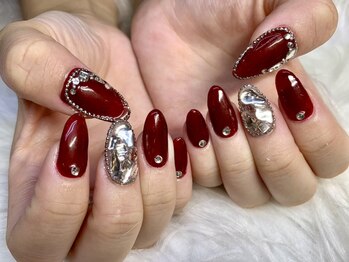 ブルーネイル(Blue Nail)の写真/カラ-・スト-ン・パ-ツ豊富!!繊細なペイントア-トも◎周りとかぶらない貴女だけのネイルをお楽しみ下さい♪