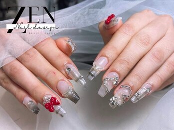 ゼン ネイル デザイン 池袋(ZEN NAIL DESIGN)/長さだしやり放題×つけ放題
