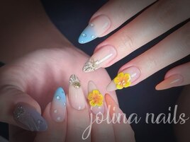 海ネイルマーメイド3Dフラワー