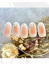 チークネイル×バブルホロ