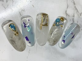 大理石ネイル￥8200