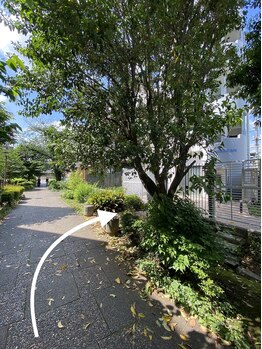 美時雨/7右手に黒い柵の門