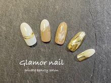 グラマーネイル(Glamor nail)/モダン×ゴールド