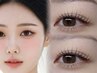 【印象チェンジ】LEDマツエク100本+眉毛Wax(間引き込み)コーティング付き