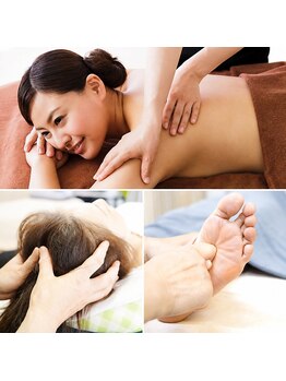 癒&楽の写真/各線難波駅スグ♪さくっと受けられる もみほぐし～リンパオイル、お疲れの部位に特化したセットまで大充実!
