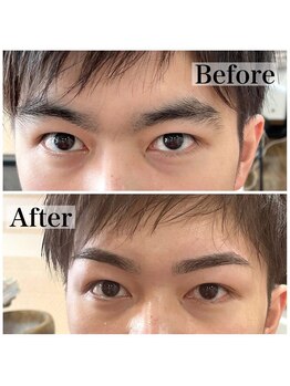 ヘアアンドメイク ボンアミ(HAIR & MAKE Bon ami)/MENS眉ワックス