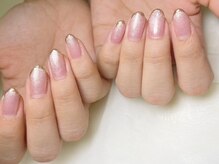 アバネイル 藤が丘(AVA NAIL)/【先端ミラー細フレンチネイル】