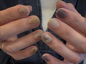 アイネイルズ 天神今泉店(I-nails)/【misa.s】うねうねニュアンス