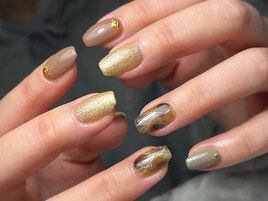 【人気定期】大理石ネイル