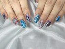 個性派さくらんぼネイル