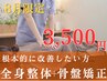 【クーポンにお悩みの方はコチラ】症状別オーダーメイド全身矯正/整体¥3500