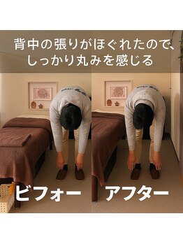 ほぐし処ふらっと 秋津駅前/背中が強張って、腰痛がひどくて
