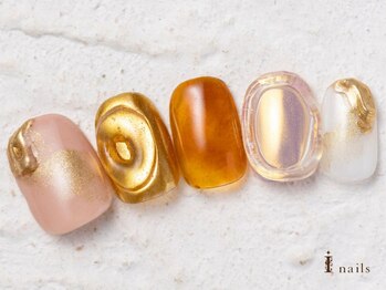 アイネイルズ 横浜WEST店(I-nails)/しずくミラーべっこう9480円