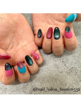 ネイルサロン ボンテ(Bonte)/カラフルネイル