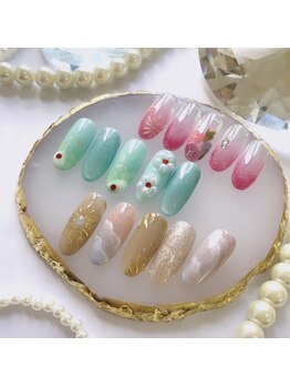 エクラ(e'clat)/夏ネイル