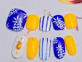 ハンド＆フットお揃いアート♪