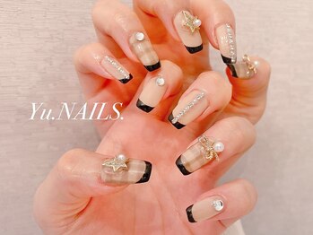 ユーネイルズ 恵比寿(Yu.NAILS.)/韓国ネイル◎チェック◎フレンチ