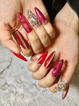 トータルビューティーローズ(Rose)/ストーン埋め尽くしネイル